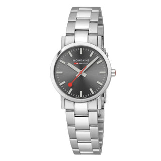 Classic, Silver Stainless Steel, 30 mm	, Front view