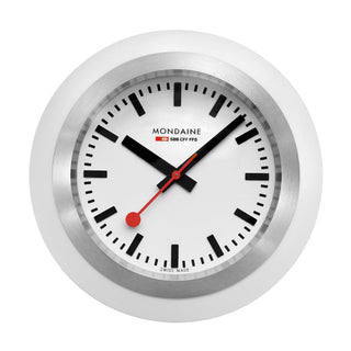 White Table Clock, 60 mm	, Front view