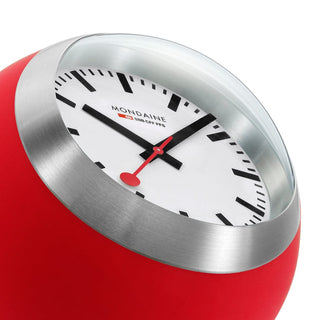 Red Table Clock, 60 mm, Side view