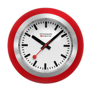 Red Table Clock, 60 mm, Front view