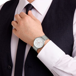 Doppio Solar, Stainless Steel, 41 mm, Model shot