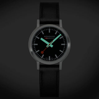 Stop2Go, Vegan Grape Leather, Night view with green and orange light tubes