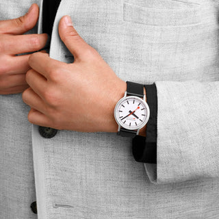 Stop2Go, Vegan Grape Leather, Mood image with wrist watch worn