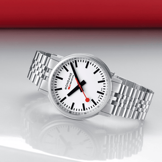 stop2go, Stainless Steel, Mood image with Front side view watch