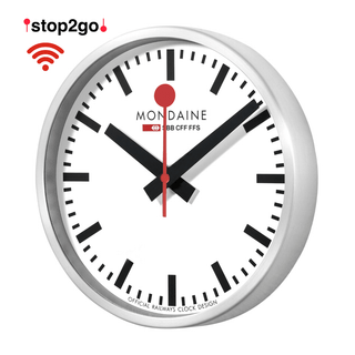 Table clock, 250mm, stop2go WiFi Clock, MSM.25S11, front view