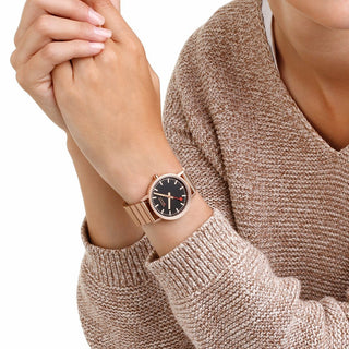 Classic, 36mm, Rose Gold Toned Watch, A660.30314.16SBR, Mood image with wrist watch worn
