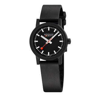 essence black, 32mm, vegan sustainable watch, MS1.32120.RB, Front view