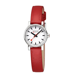 evo2, 26 mm, red vegan grape leather watch, MSE.26110.LCV, Front view