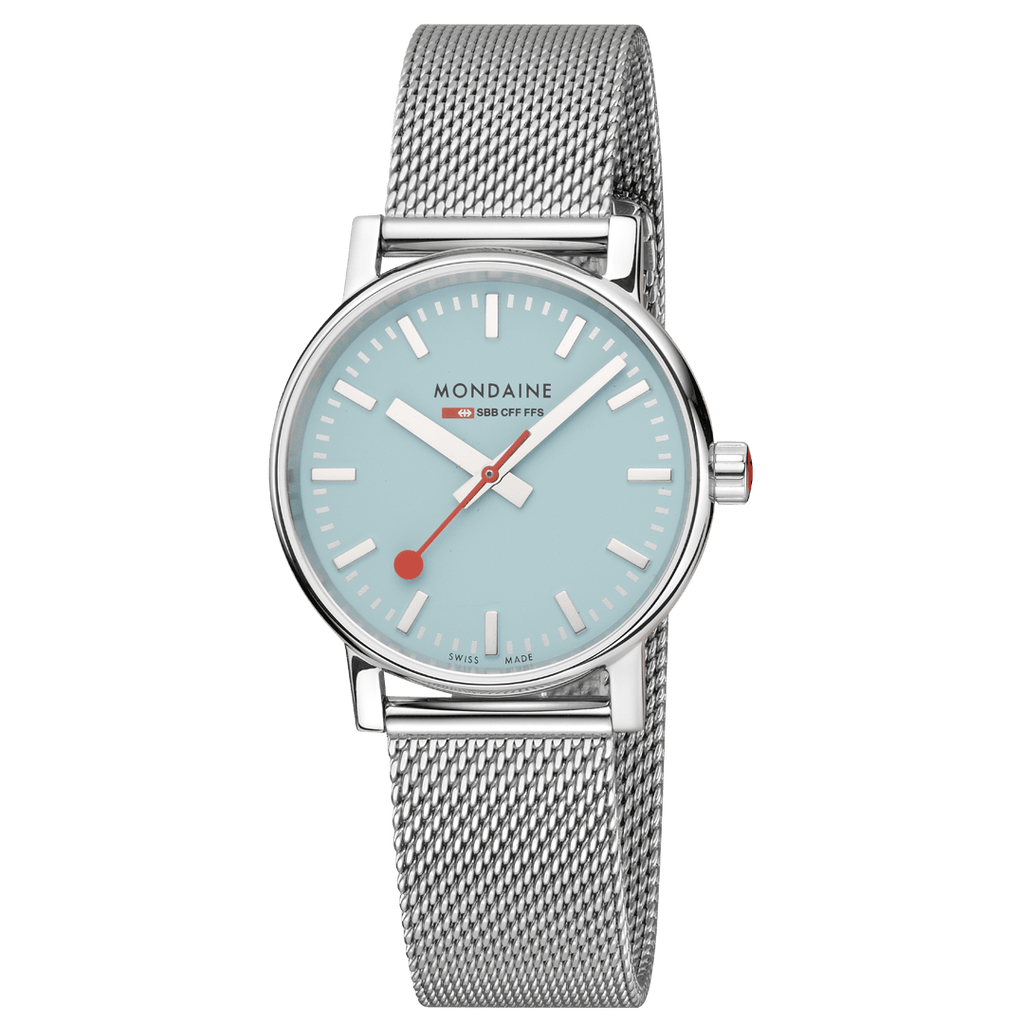 evo2, Stainless Steel, 35 mm – Mondaine United Kingdom