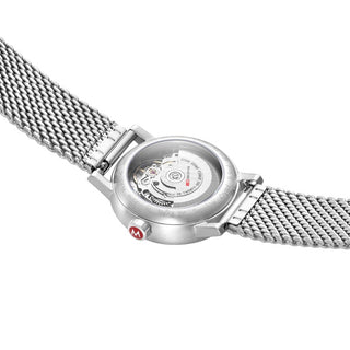 evo2 Automatic, 35 mm, stainless steel watch, MSE.35610.SM, See-through case back view