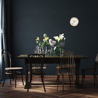 Wall clock, 25cm, golden kitchen clock, A990.CLOCK.18SBG, Mood image of the clock on the wall
