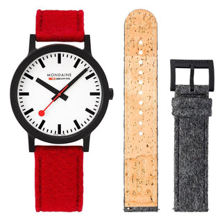 essence set, 41 mm, sustainable watch for men and women, MS1.41110.LC.SET, Front view