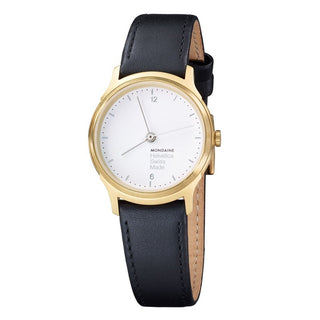 Helvetica Light, 26 mm, minimalist leather watch, MH1.L1111.LB
