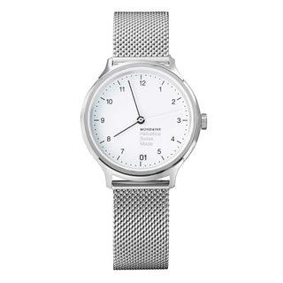 Discontinued | Helvetica Regular, 33 mm, stainless steel watch, MH1.R1210.SM