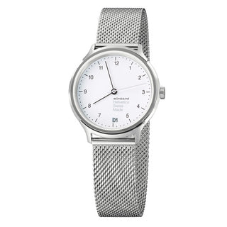 Discontinued | Helvetica Regular, 33 mm, stainless steel watch, MH1.R1210.SM