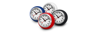 A PIECE OF SWITZERLAND ON YOUR DESK: THE MONDAINE GLOBE CLOCK IN A STRIKING NEW BLUE COLOURWAY
