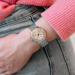 Doppio, Stainless Steel, 33 mm	, Mood image with wrist watch worn