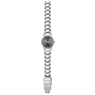 Classic, Silver Stainless Steel, 30 mm	, Front view with strap