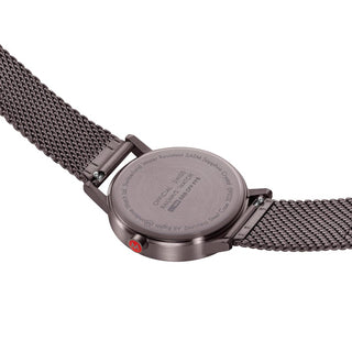 Classic, Brown Stainless Steel, 40 mm	, Case back view with SBB engraving