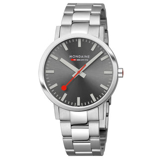 Classic, Silver Stainless Steel, 40 mm	, Front view