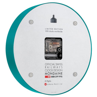 Teal Limited Edition Wall Clock, 25 cm