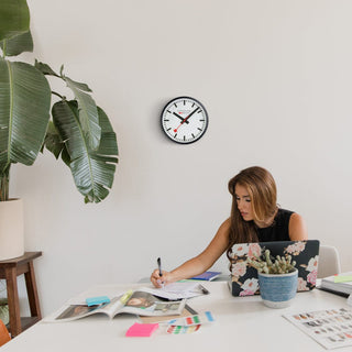 Black Wall clock, 25 cm, Mood Image