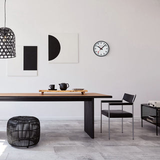 Black Wall clock, 25 cm, Mood Image