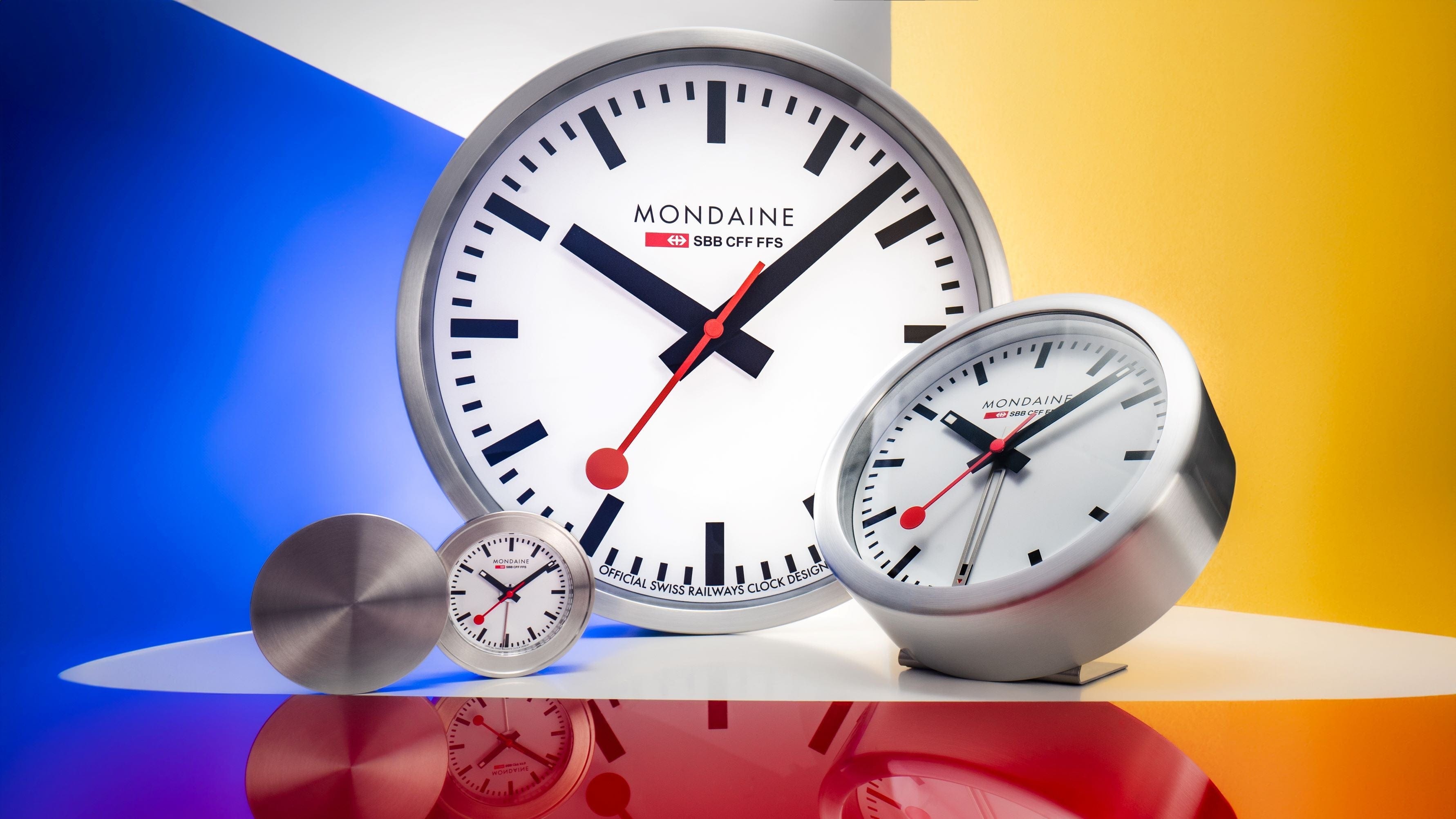 Table clock, travel alarm, 50 mm, Mondaine UK