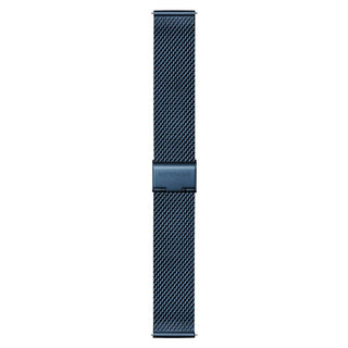 Classic, Blue Stainless Steel, 40 mm	, Front view of the strap