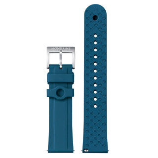 Numeri, Blue Silicon, 42 mm	, Front view of the strap