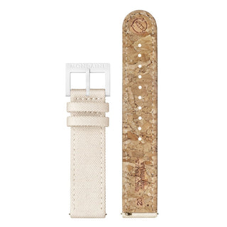 essence Solar, White, 41 mm	, Front view with strap