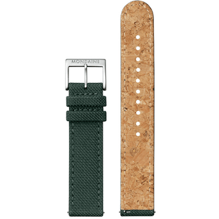 Forest Green textile strap, 18 mm