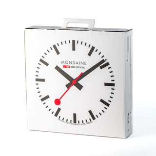 Silver Coloured Wall clock, 40 cm