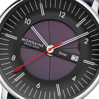 Doppio Solar Skeleton, Black Vegan Grape Leather, 41 mm