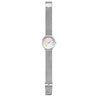 Doppio, Stainless Steel, 33 mm	, Front view with strap