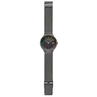 Doppio, Stainless Steel, 41 mm	, Front view with strap