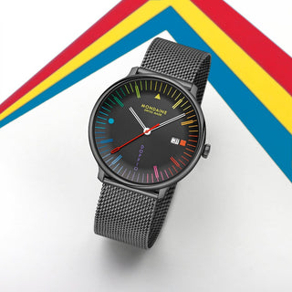 Doppio, Stainless Steel, 41 mm	, Front view