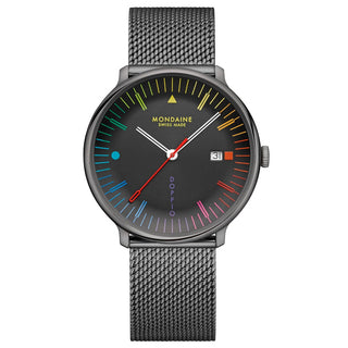 Doppio, Stainless Steel, 41 mm	, Front view