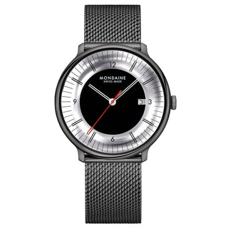 Doppio Mirror Limited Edition, Stainless Steel, 41 mm, Front view
