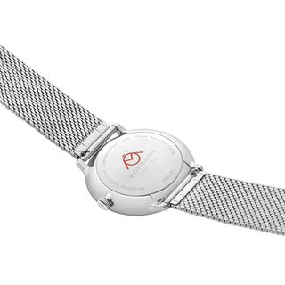 Doppio Solar, Stainless Steel, 41 mm, Case back view with MONDAINE engraving