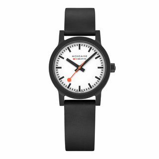 essence black, 32mm, vegan sustainable watch, MS1.32110.RB, Front view