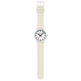 essence white, 41mm, sustainable watch for men and women, MS1.41111.LT, Front view