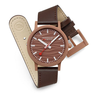 essence Mocha Limited Edition, Brown Vegan Grape Leather, 41 mm	, Front view