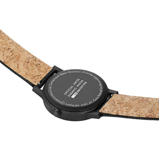 essence Solar, Black, 41 mm	, Case back view with SBB engraving