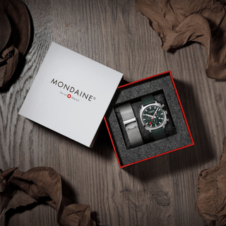 Cushion, 41MM, Park Green sustainable Watch, MSL.41460.LF.SET, Set with additional strap