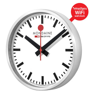 Table clock, 250mm, stop2go WiFi Clock, MSM.25S11, front view