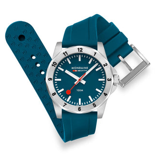 Numeri, Blue Silicon, 42 mm	, Front view