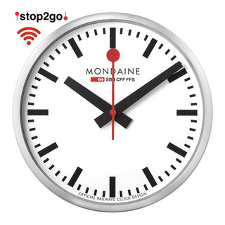 Table clock, 250mm, stop2go WiFi Clock, MSM.25S11, front view