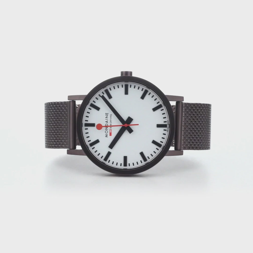Classic, Brown Stainless Steel, 40 mm, 360 Video of wrist watch