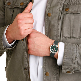 Classic, 36 mm, Forest Green Watch, A660.30314.60SBF, Mood image with wrist watch worn